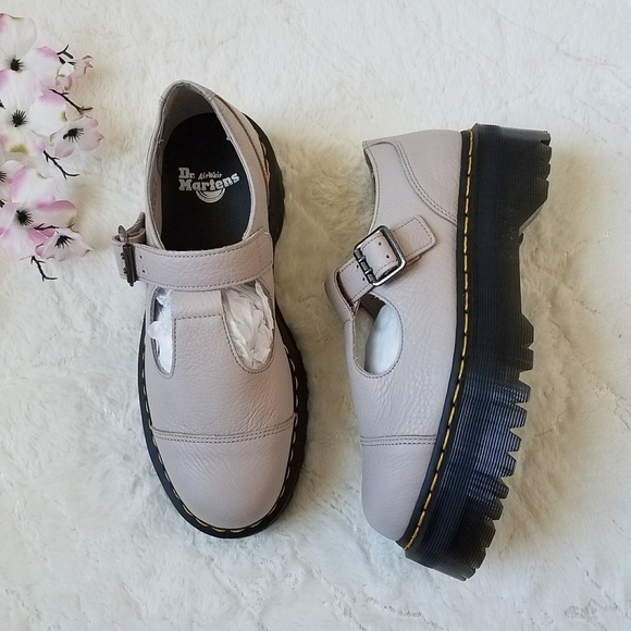 DR. MARTENS BETHAN PISA LEATHER PLATFORM MARY JANE SHOES - Picture 2 of 8